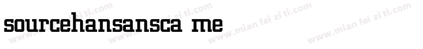 sourcehansansca medium字体转换